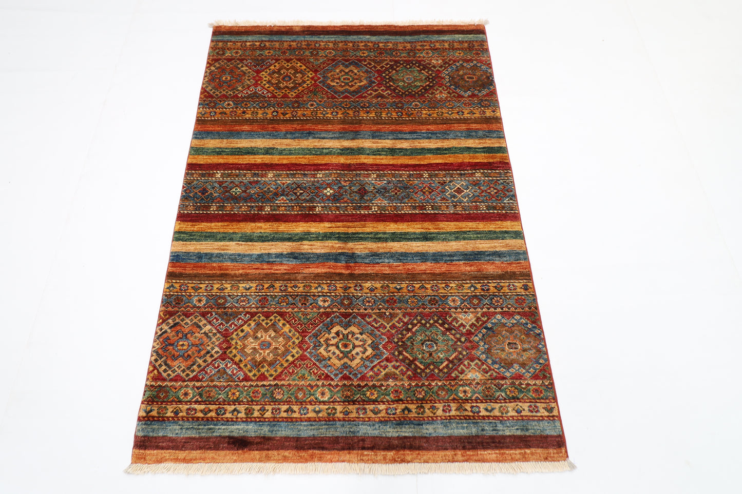 102 x 149 cm | Khorjun Afghan Hand Knotted Carpet