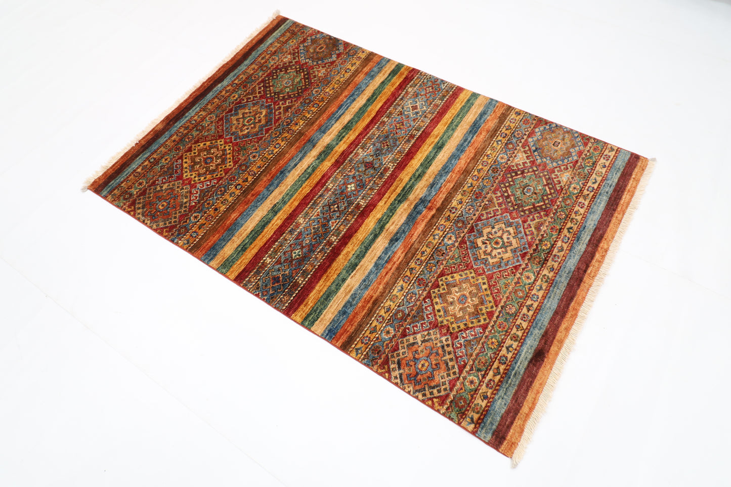 102 x 149 cm | Khorjun Afghan Hand Knotted Carpet
