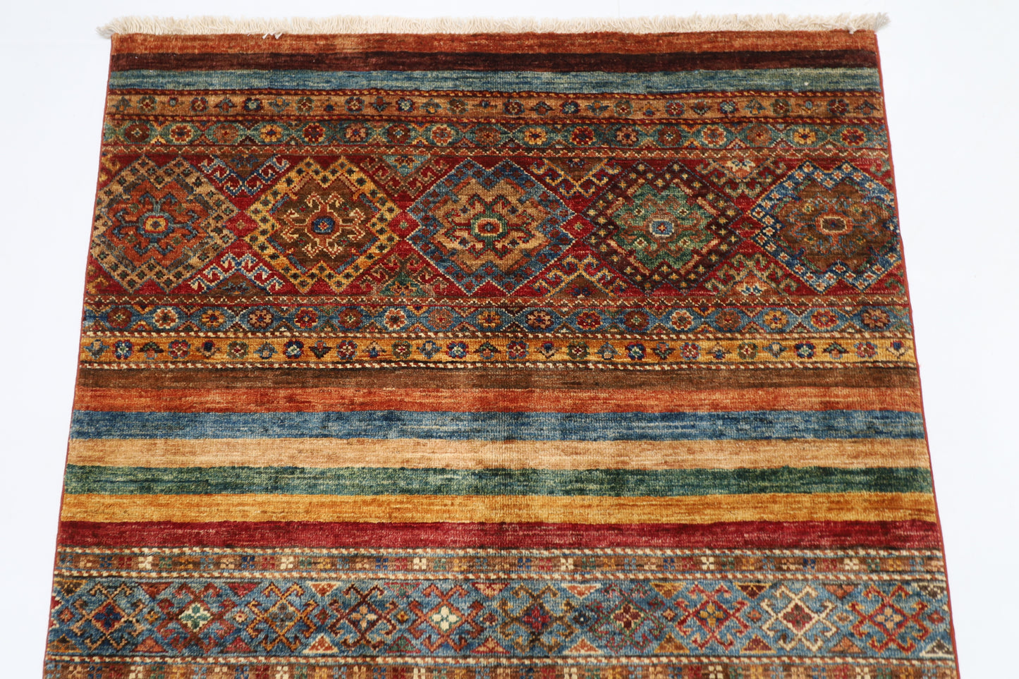 102 x 149 cm | Khorjun Afghan Hand Knotted Carpet