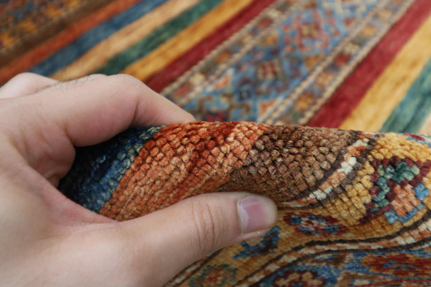 102 x 149 cm | Khorjun Afghan Hand Knotted Carpet