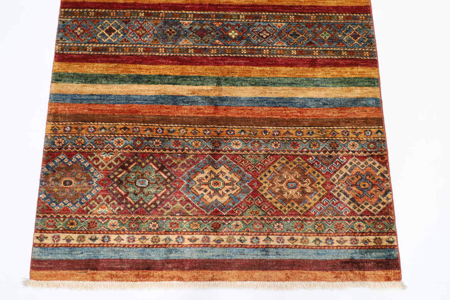 104 x 151 cm | Khorjun Afghan Hand Knotted Carpet