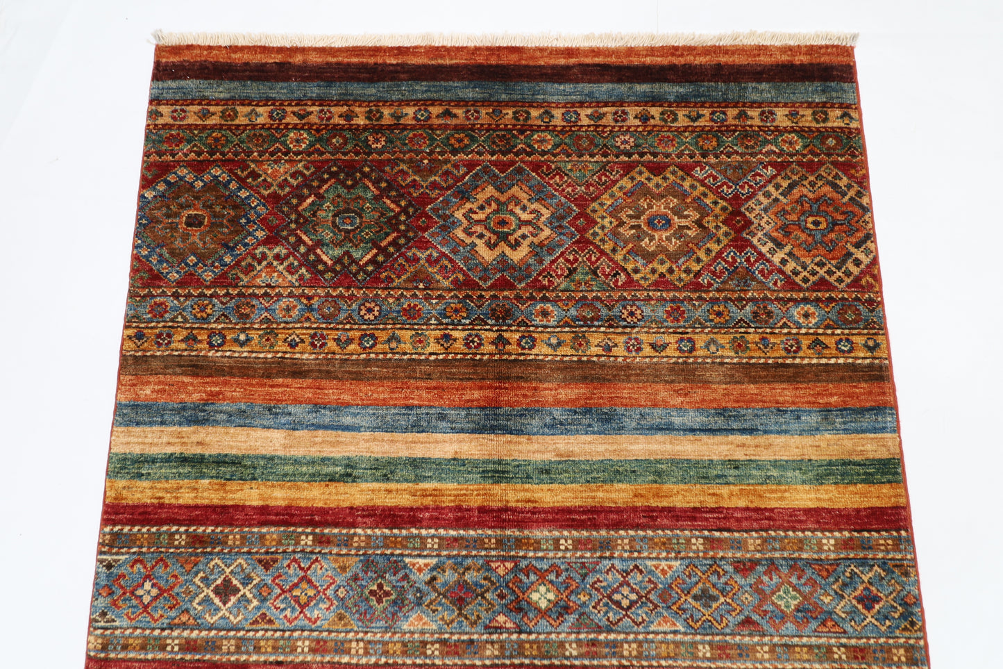 104 x 151 cm | Khorjun Afghan Hand Knotted Carpet