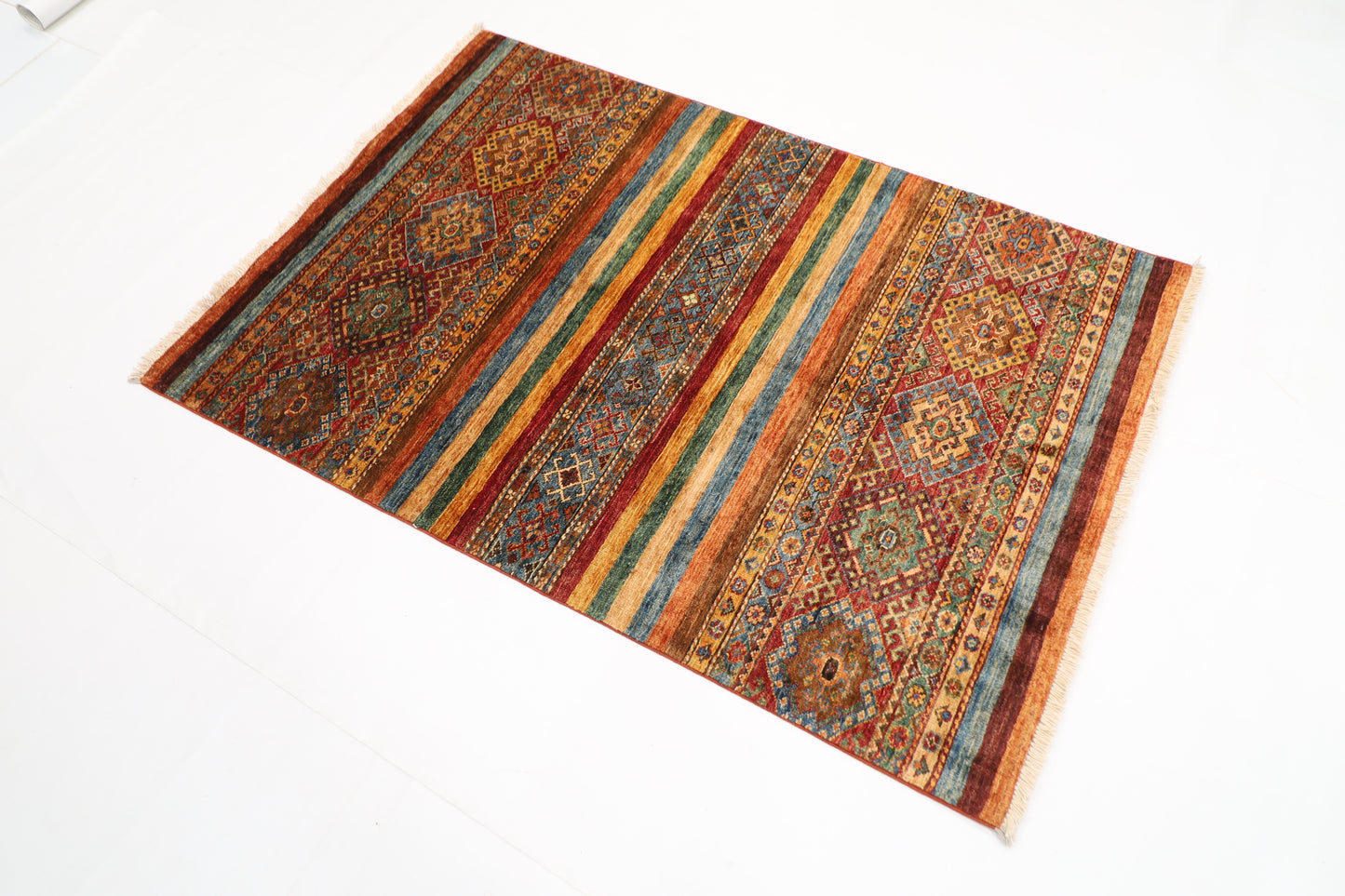103 x 149 cm | Khorjun Afghan Hand Knotted Carpet
