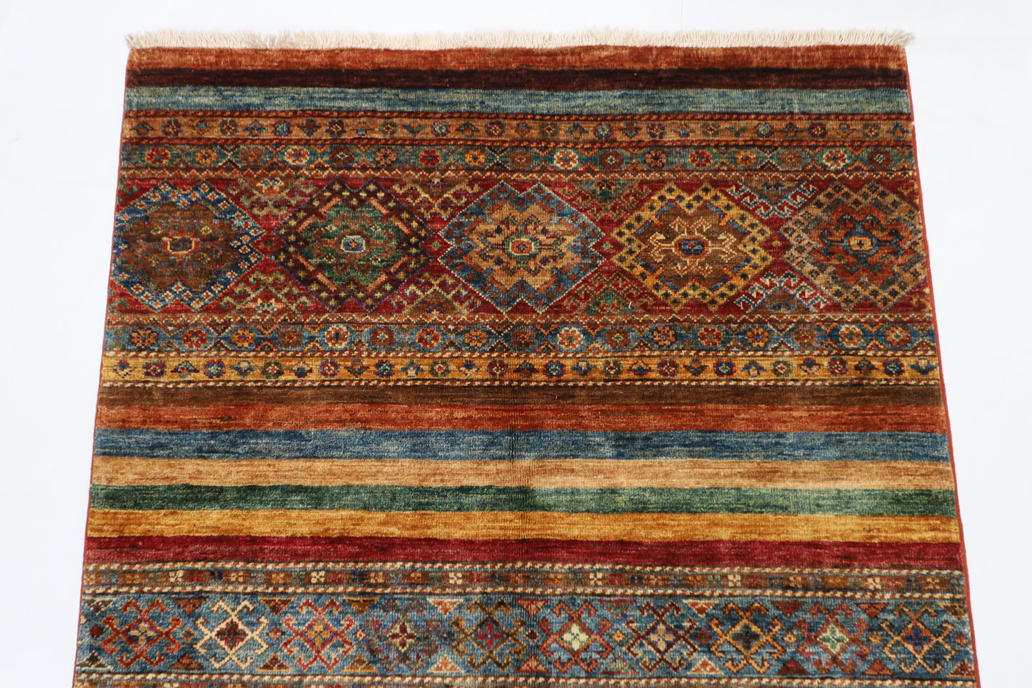 103 x 149 cm | Khorjun Afghan Hand Knotted Carpet