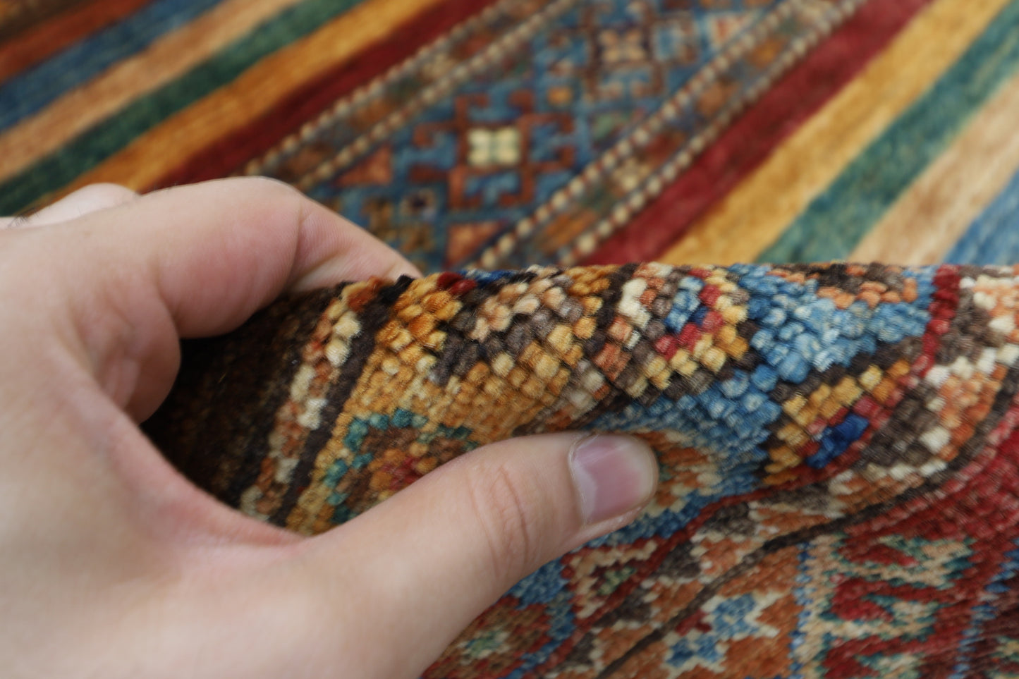 103 x 149 cm | Khorjun Afghan Hand Knotted Carpet