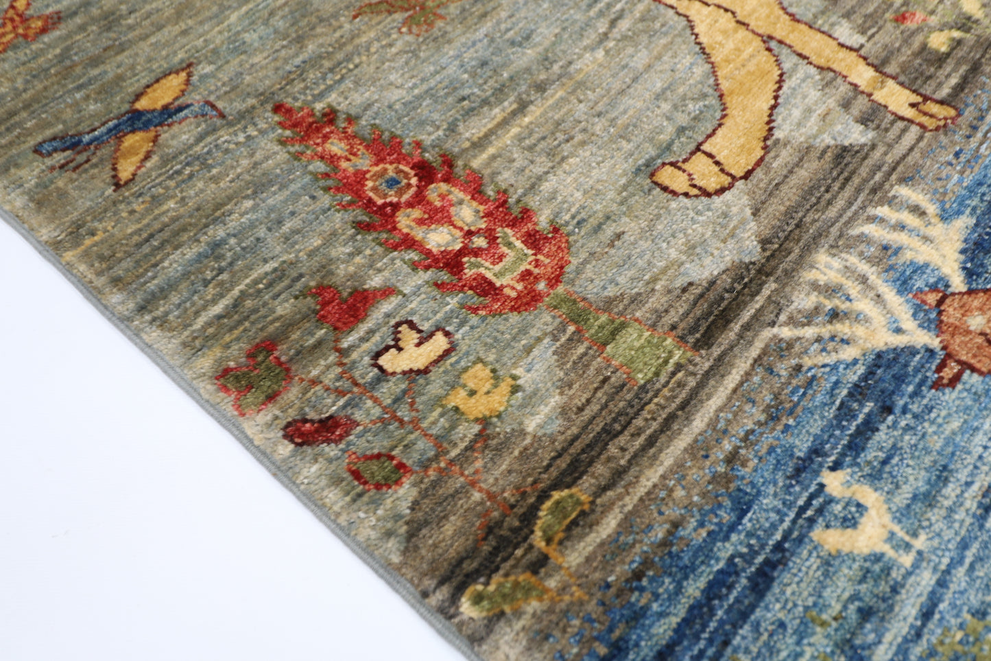 100 x 149 cm | Animal Gabbeh Afghan Hand Knotted Carpet