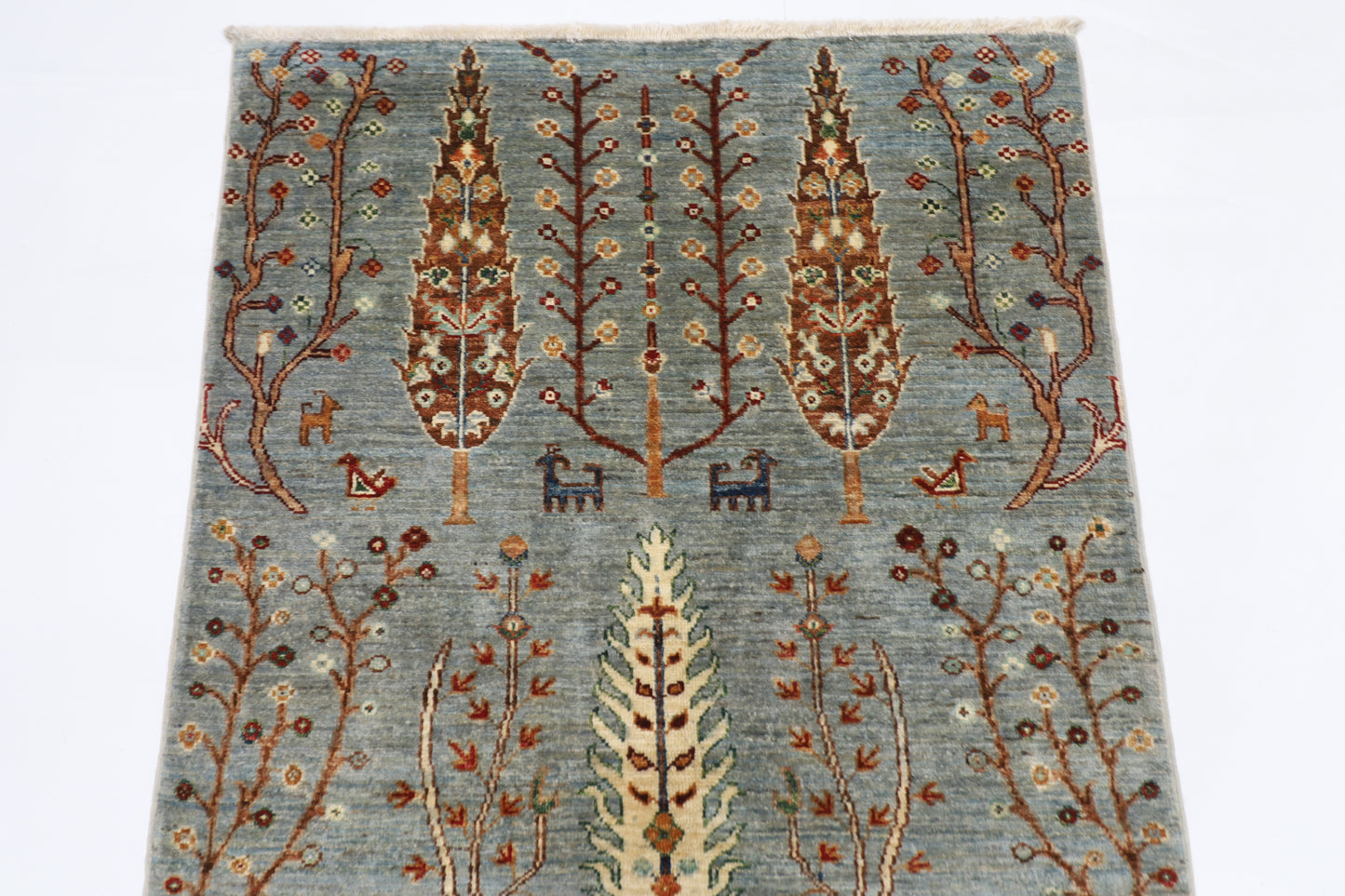 91 x 149 cm | Tree Gabbeh Afghan Hand Knotted Carpet
