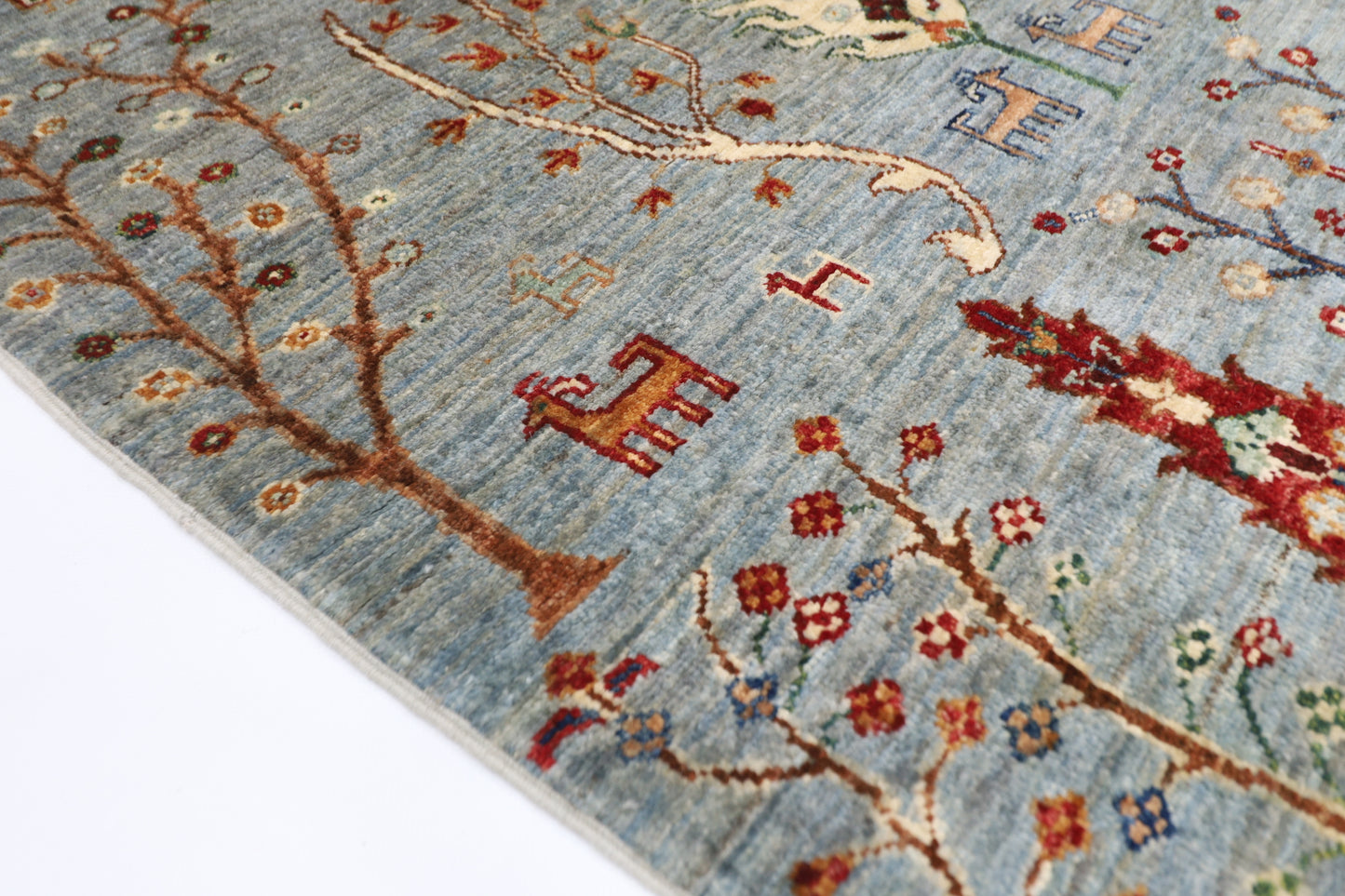 91 x 149 cm | Tree Gabbeh Afghan Hand Knotted Carpet
