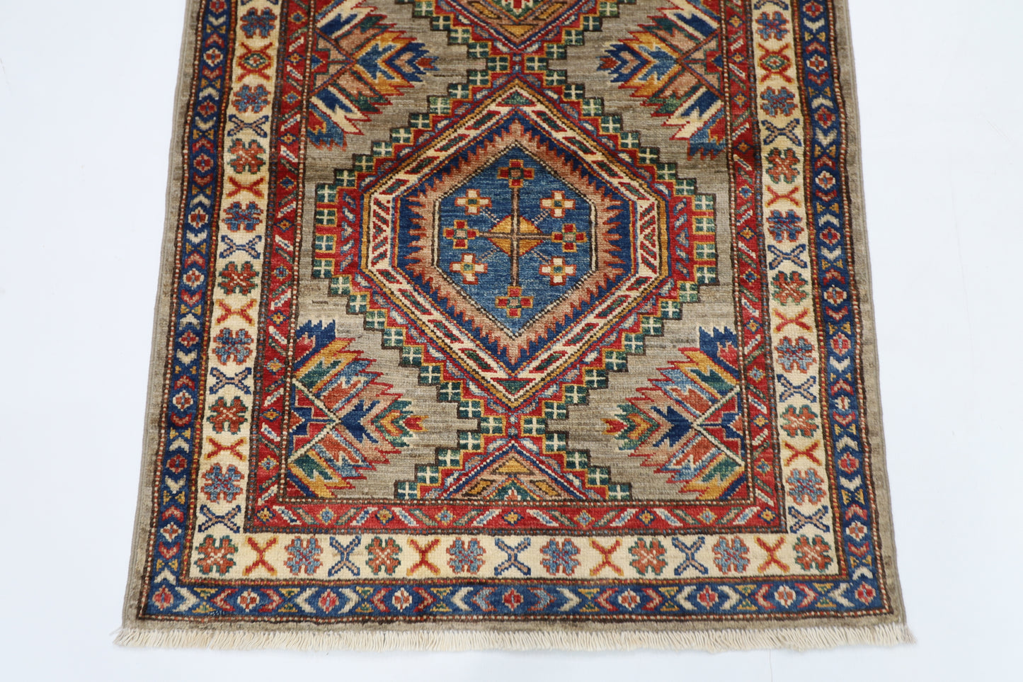 83 x 134 cm | Kazak Afghan Hand Knotted Carpet