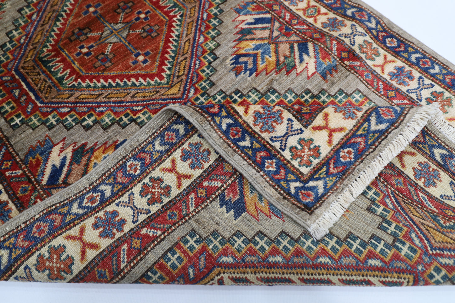 83 x 134 cm | Kazak Afghan Hand Knotted Carpet