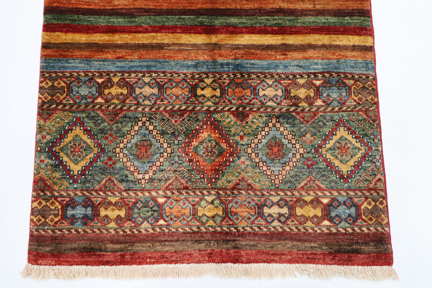 85 x 123 cm | Khorjun Afghan Hand Knotted Carpet