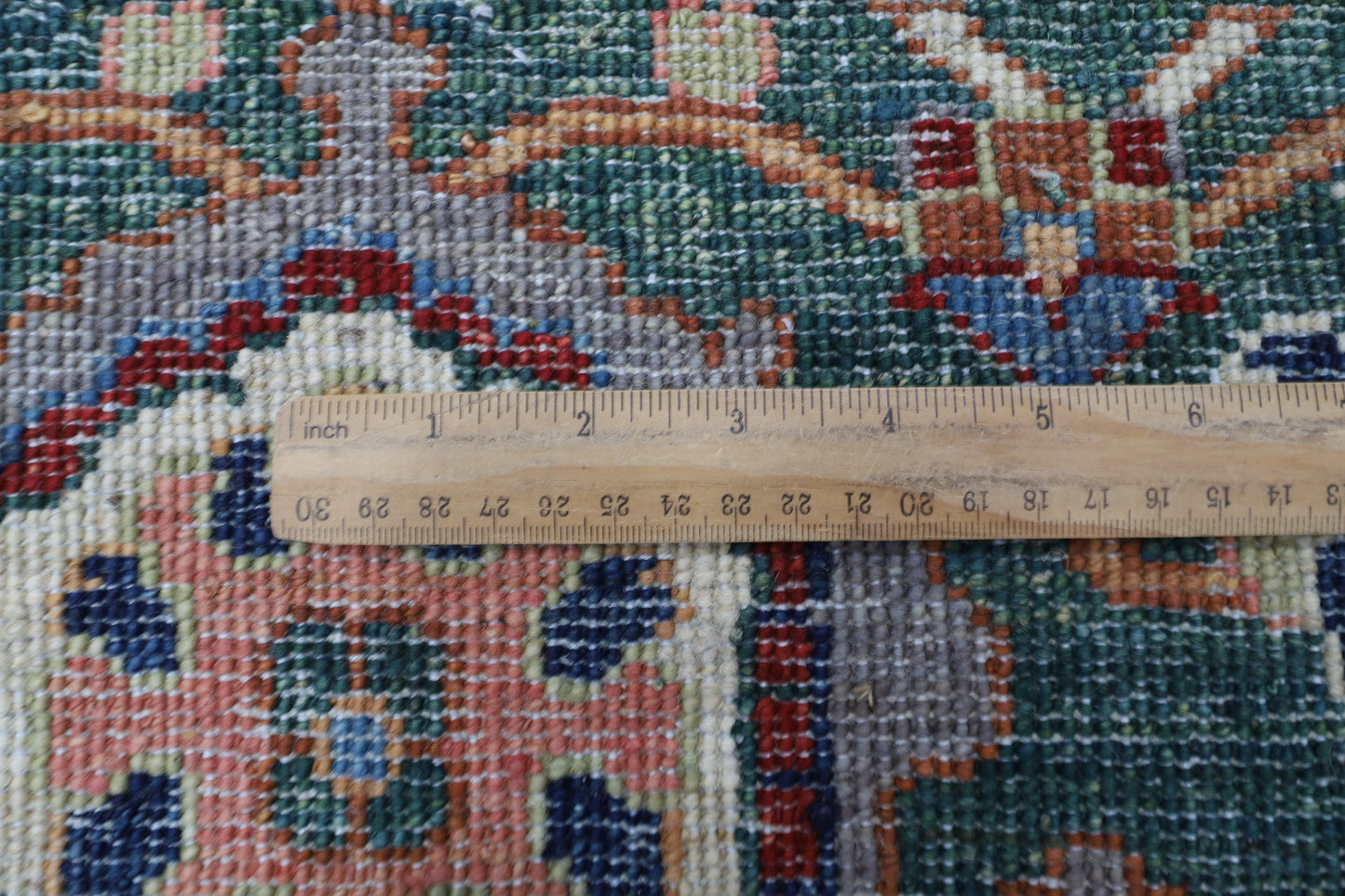 244 x 318 cm | Oriental Bidjar Beige Green Area Rug Afghan Hand Knotted Veg Dye Wool carpet
