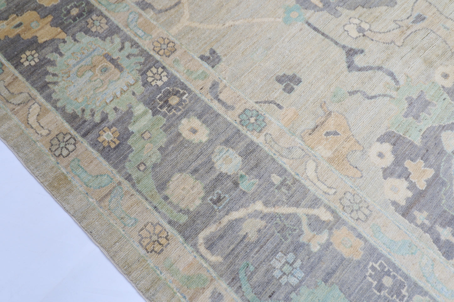 307 x 418 cm | Oushak Afghan Tribal Hand Knotted Natural Veg Dye Wool Carpet