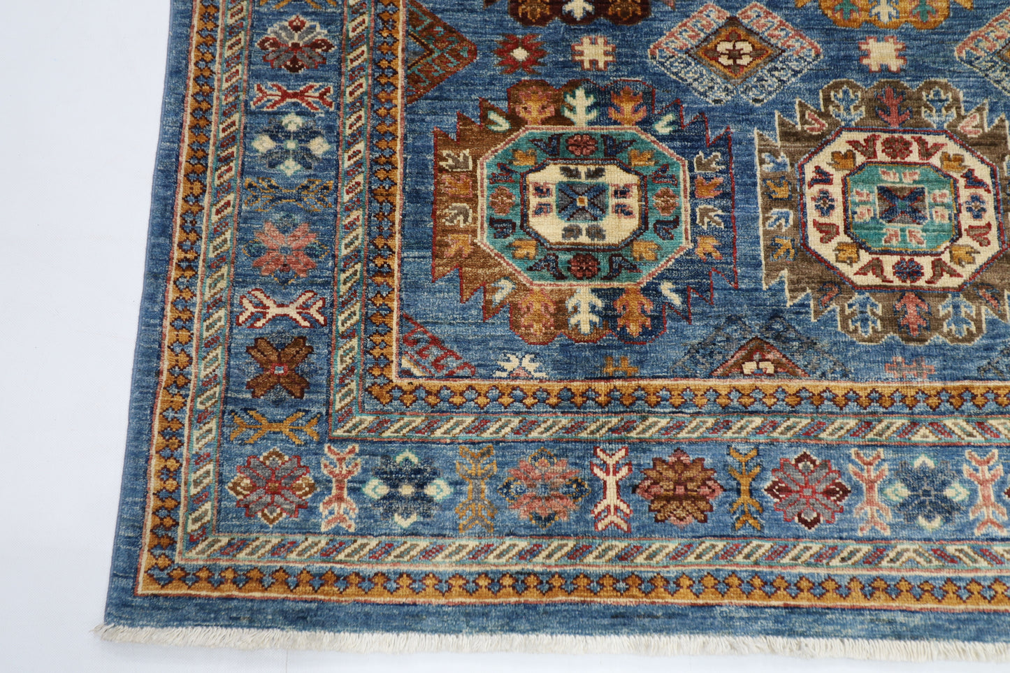 156 x 200 cm | Ersari Afghan Tribal Hand Knotted Natural Veg Dye Wool Carpet