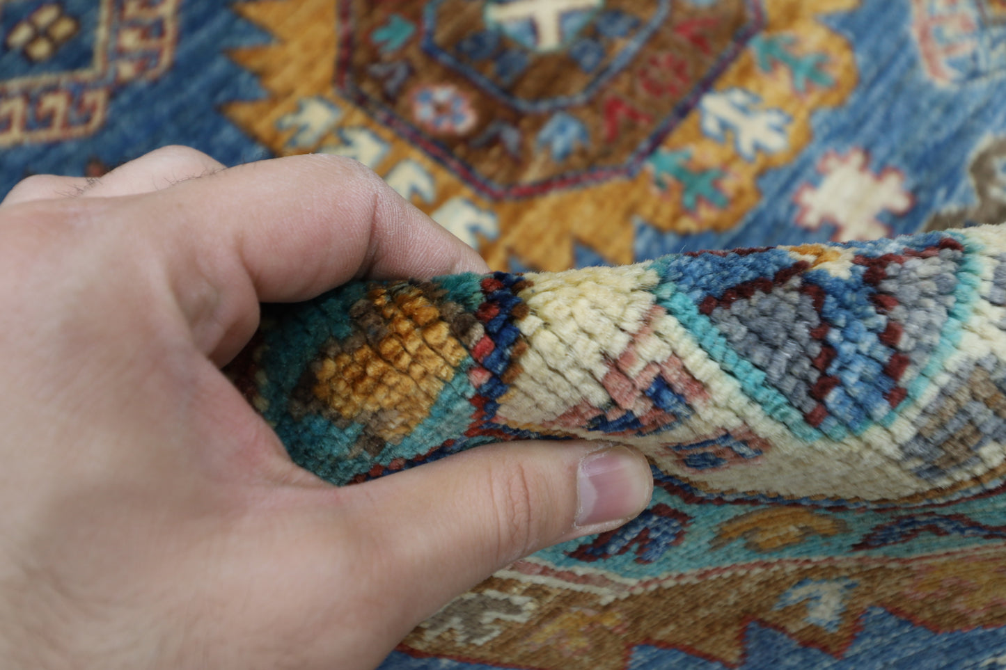 156 x 200 cm | Ersari Afghan Tribal Hand Knotted Natural Veg Dye Wool Carpet