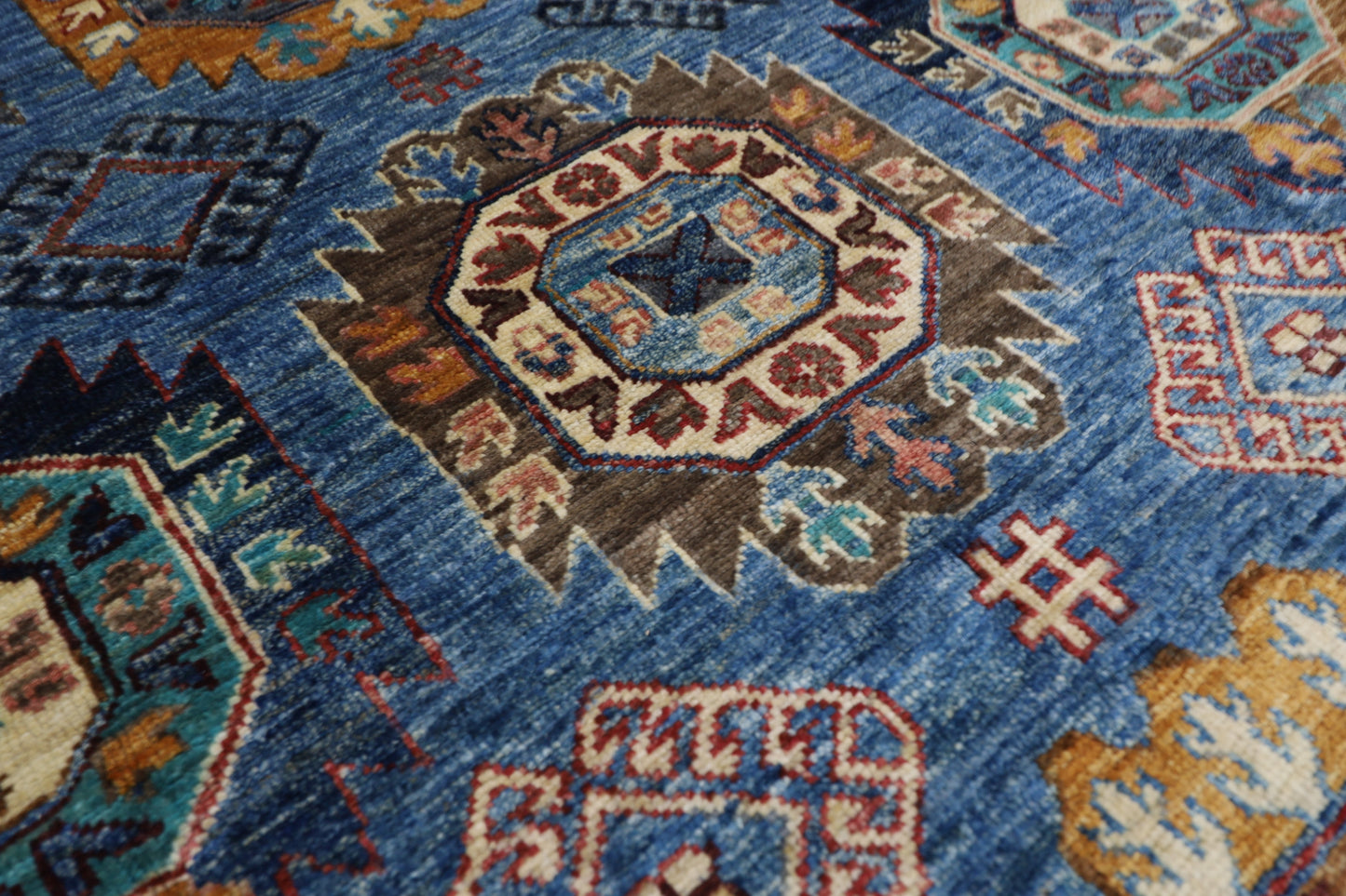 156 x 200 cm | Ersari Afghan Tribal Hand Knotted Natural Veg Dye Wool Carpet