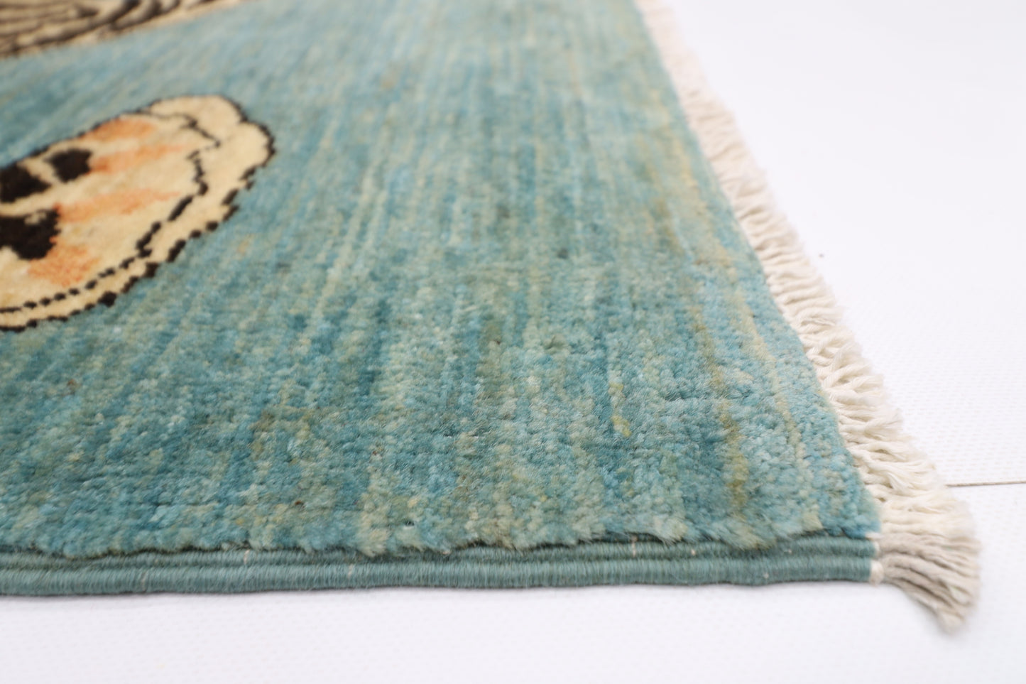 149 x 101 cm | Tibetan Tiger Afghan Hand Knotted Carpet
