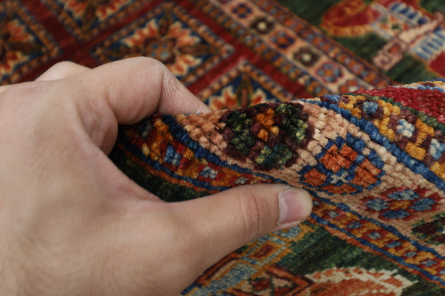 101 x 152 cm | Pazyryk Afghan Tribal Hand Knotted Natural Veg Dye Wool Carpet
