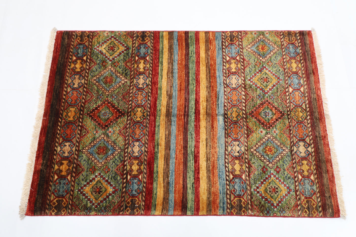 82 x 120 cm | Khorjun Afghan Tribal Hand Knotted Carpet