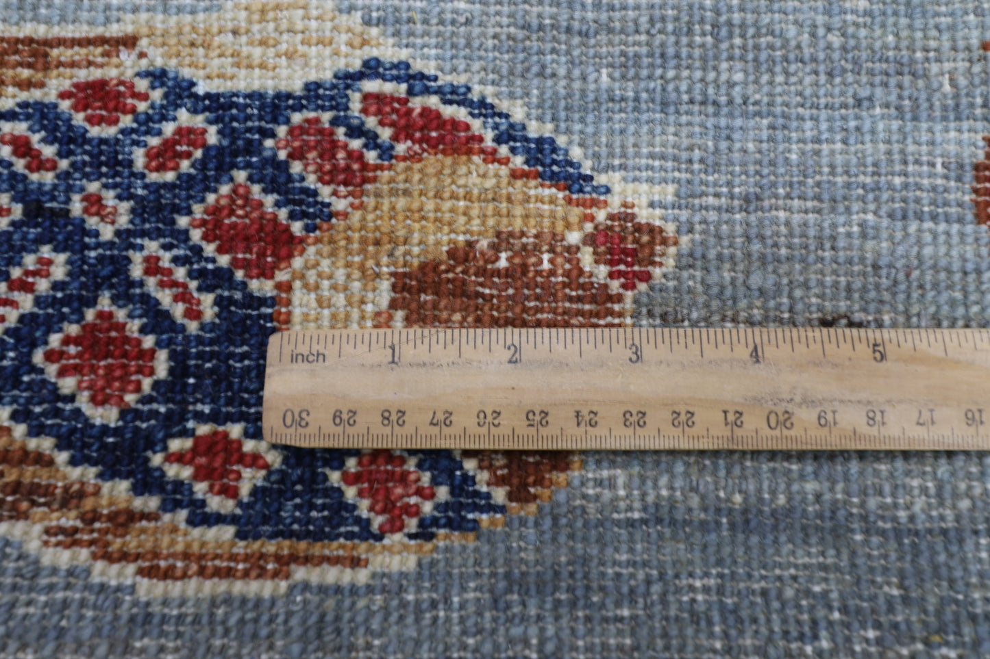 80 x 125 cm | Fish Party Afghan Tribal Hand Knotted Natural Veg Dye Wool Carpet