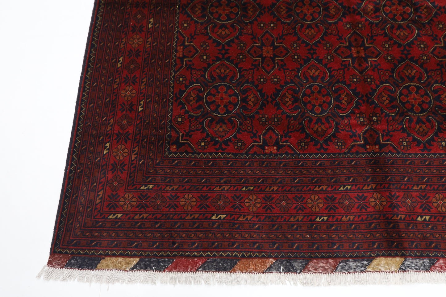 197 x 299 cm | Khal Mohammadi Afghan Tribal Hand Knotted Wool Carpet