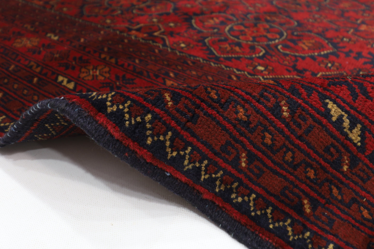 197 x 299 cm | Khal Mohammadi Afghan Tribal Hand Knotted Wool Carpet