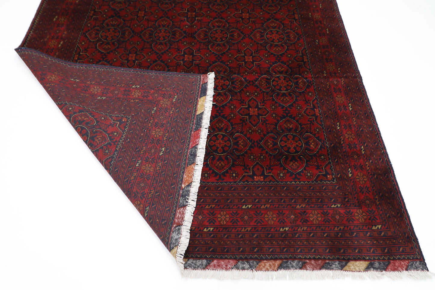 197 x 299 cm | Khal Mohammadi Afghan Tribal Hand Knotted Wool Carpet