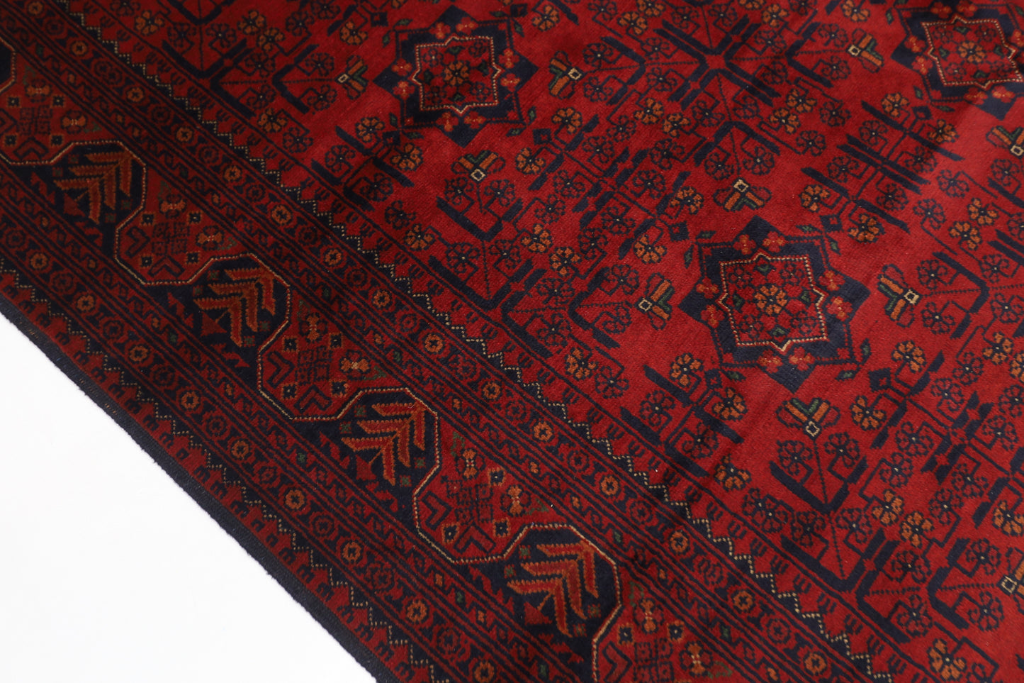 202 x 312 cm | Khal Mohammadi Afghan Tribal Hand Knotted Wool Carpet