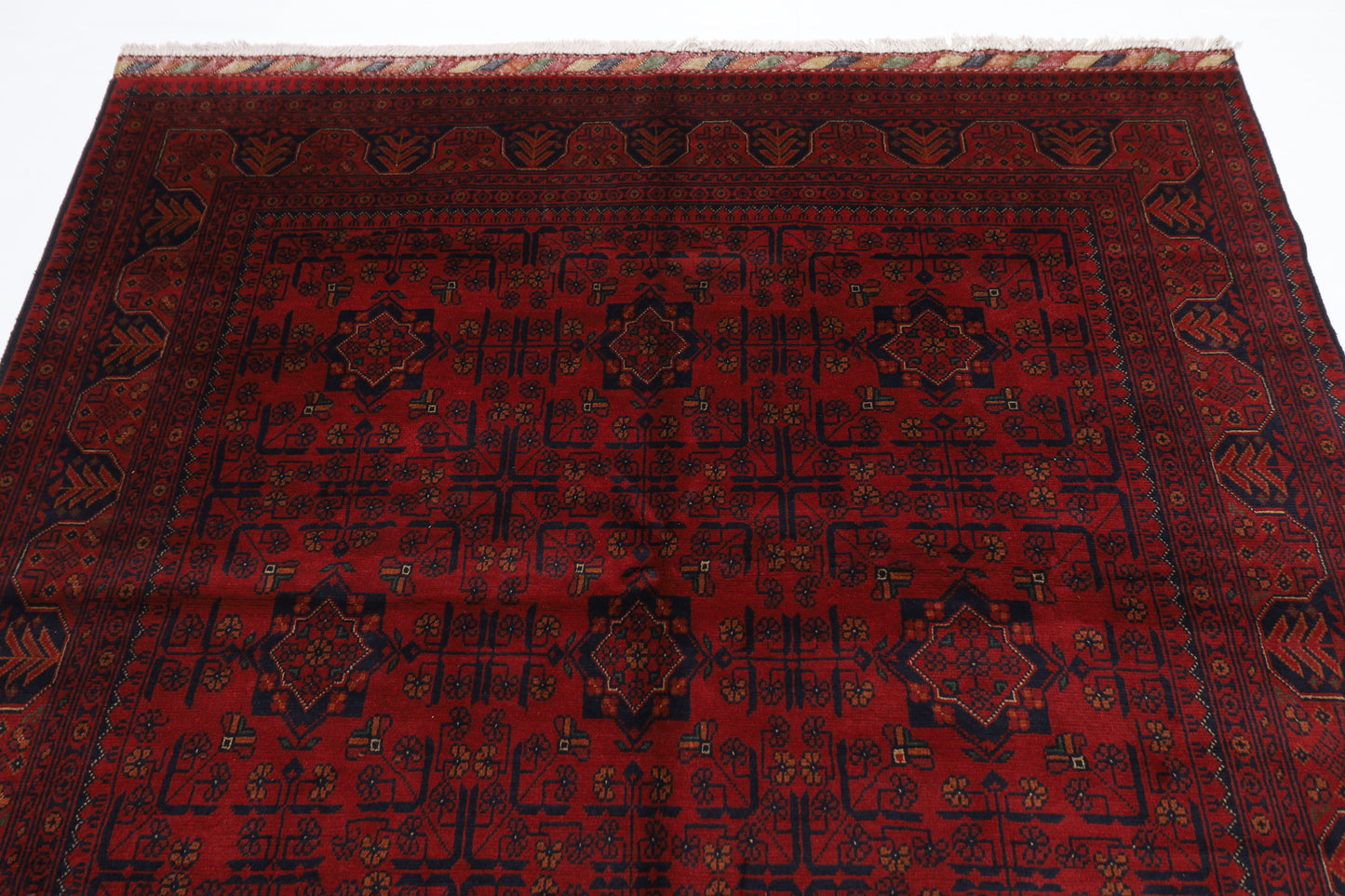 202 x 312 cm | Khal Mohammadi Afghan Tribal Hand Knotted Wool Carpet