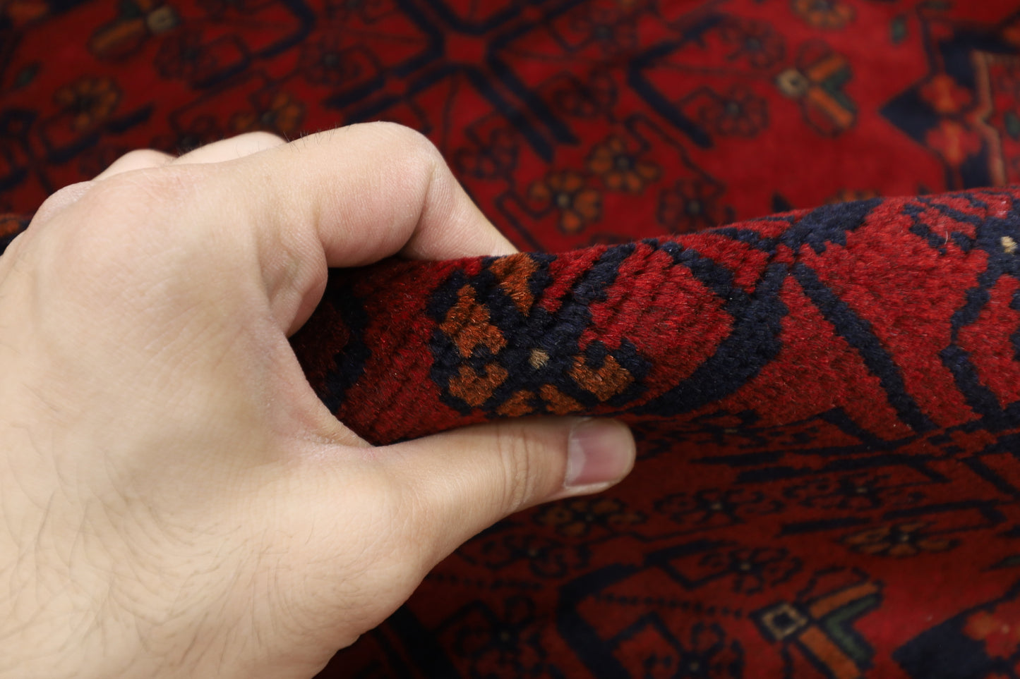 202 x 312 cm | Khal Mohammadi Afghan Tribal Hand Knotted Wool Carpet