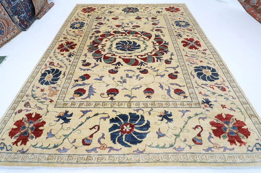 273 x 354 cm | Suzani Afghan Tribal Hand Knotted Carpet