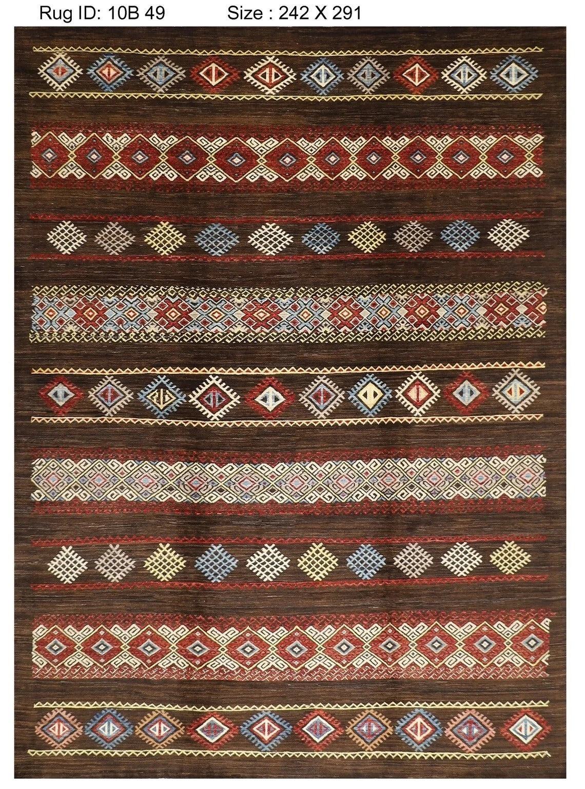 242 x 290 cm | Gabbeh Afghan Tribal Hand Knotted Carpet