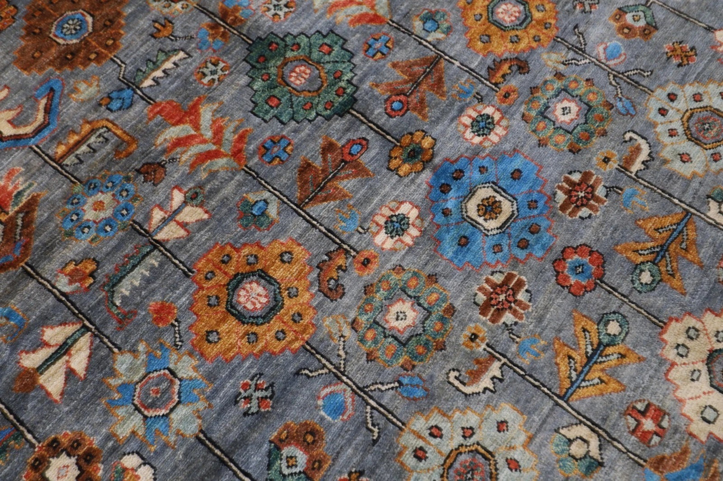 190 x 270 cm | Bidjar Gray Afghan Tribal Hand Knotted Veg Dye Wool carpet