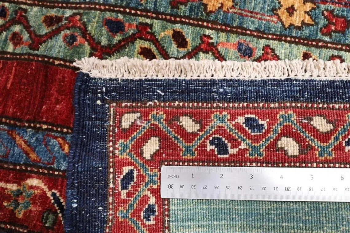 273 x 344 cm | Shawl Afghan Tribal Hand Knotted Carpet