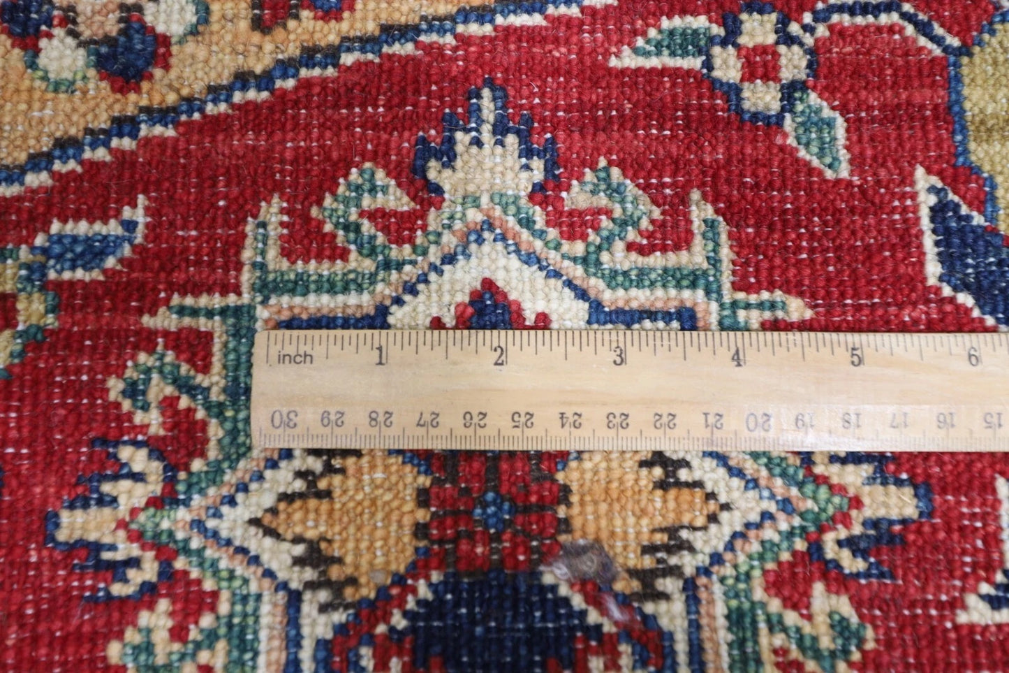 250 x 247 cm | Kazak Afghan Tribal Hand Knotted Wool Round Carpet