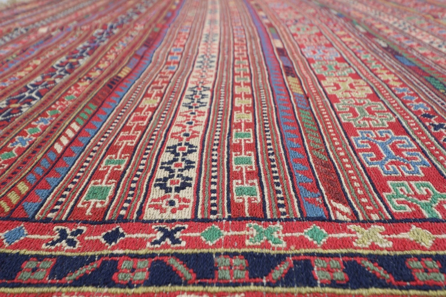 193 x 283 cm | Sumak Kilim Flat Weaved Afghan Tribal Hand Knotted Wool Kilim