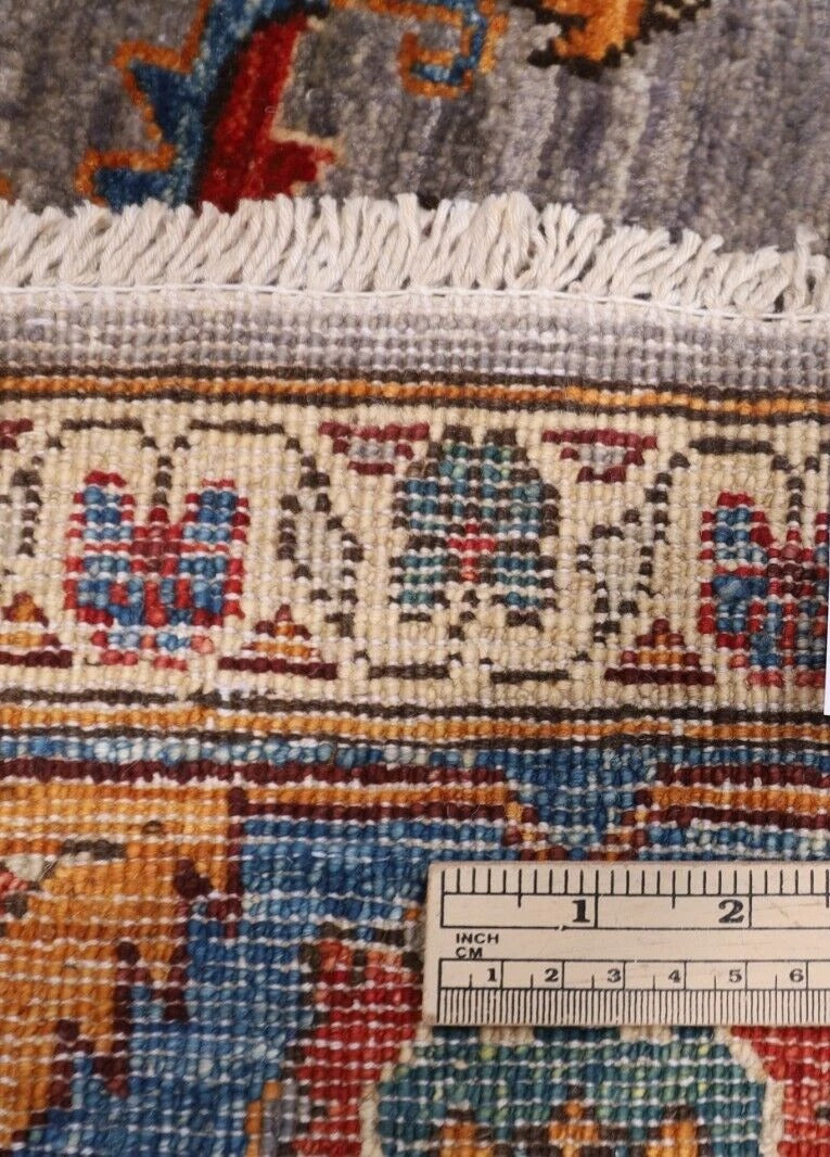 188 x 273 cm | Bidjar Gray Afghan Tribal Hand Knotted Veg Dye Wool carpet