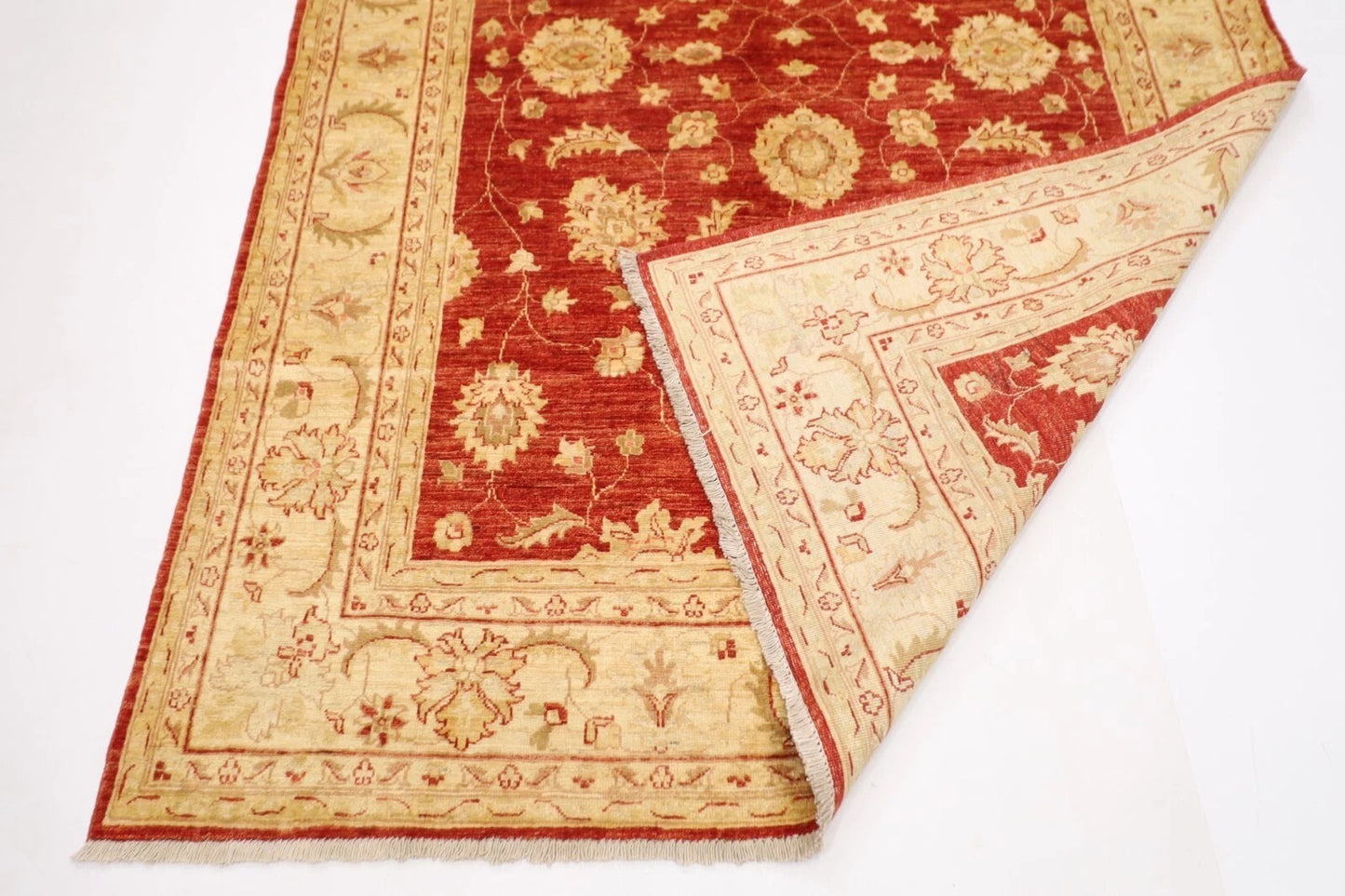 172 x 255 cm | Chobi Afghan Tribal Hand Knotted Veg Dye Wool Carpet