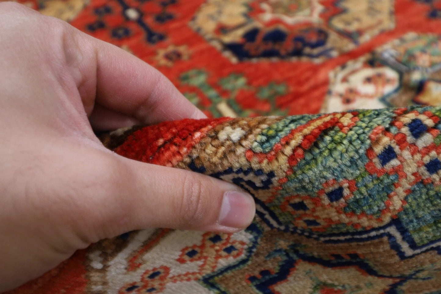 184 x 240 cm | Ersari Afghan Tribal Hand Knotted Veg Dye Wool Carpet
