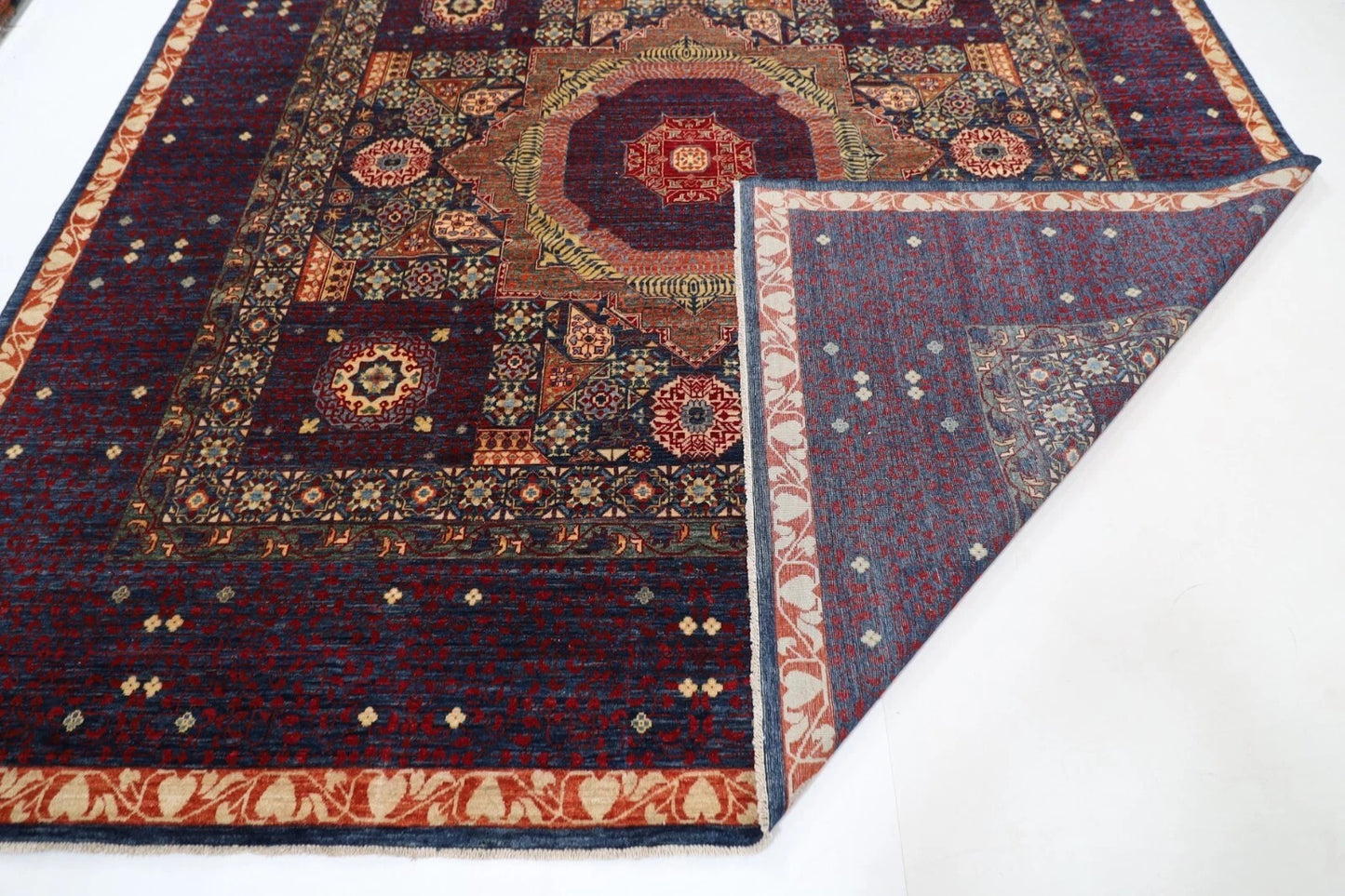308 x 451 cm | Mamluk Afghan Tribal Hand Knotted Carpet