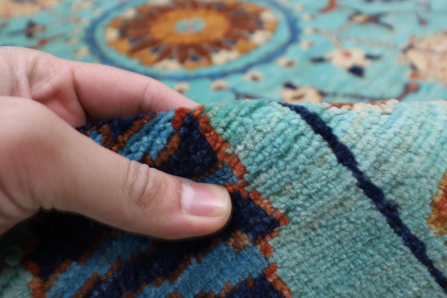 182 x 272 cm |  Suzani Afghan Tribal Hand Knotted Veg Dye Wool carpet