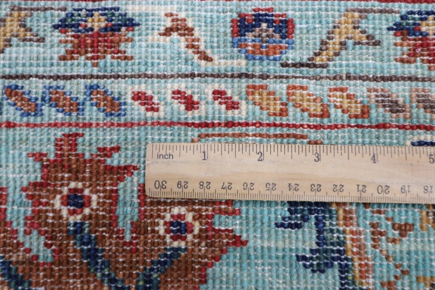 200 x 294 cm | Sultani Turquoise Afghan Tribal Hand Knotted Carpet