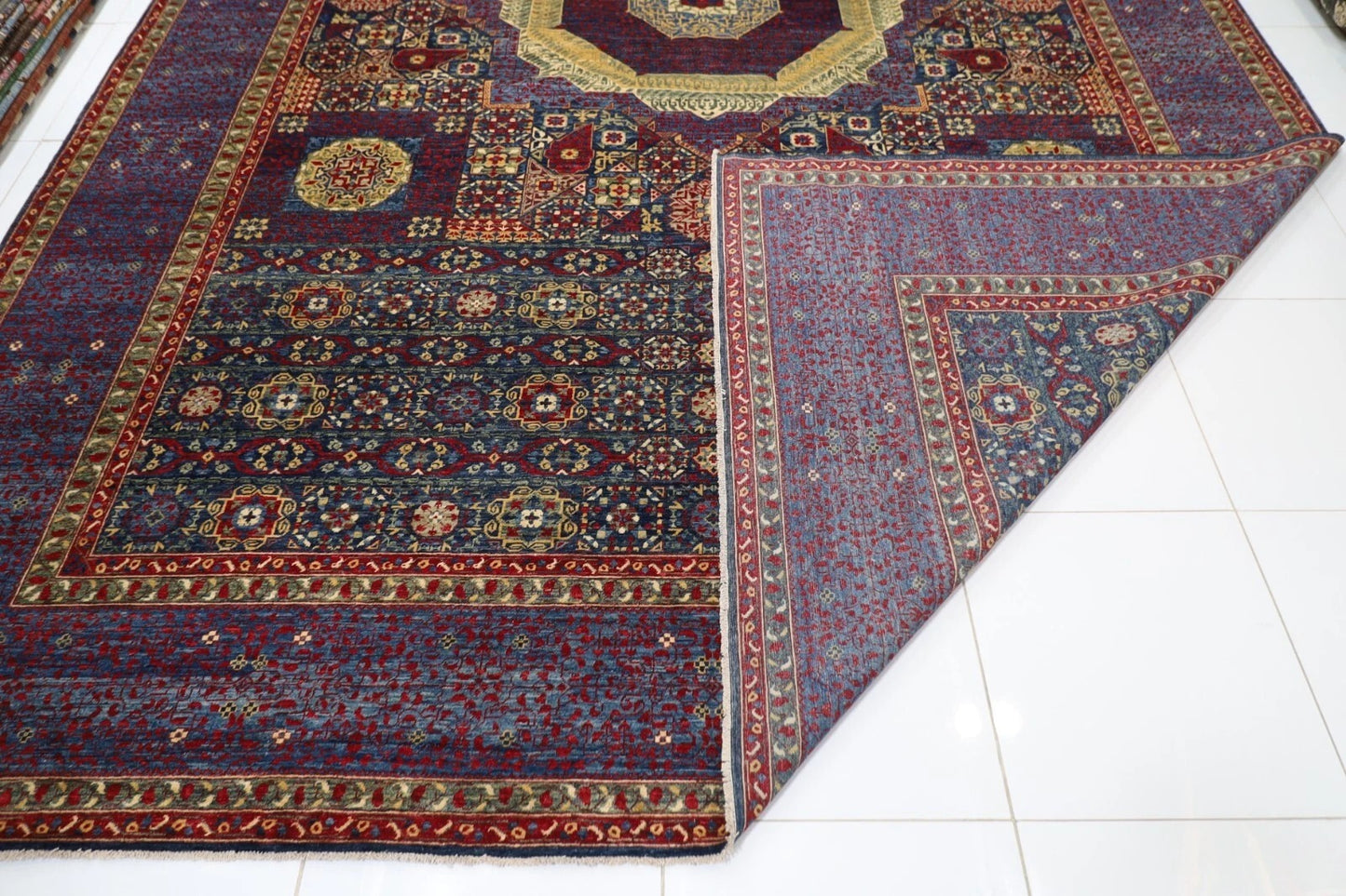 368 x 528 cm | Mamluk Afghan Tribal Hand Knotted Carpet