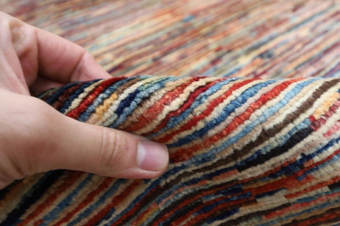 238 x 290 cm | Gabbeh Afghan Tribal Hand Knotted Carpet