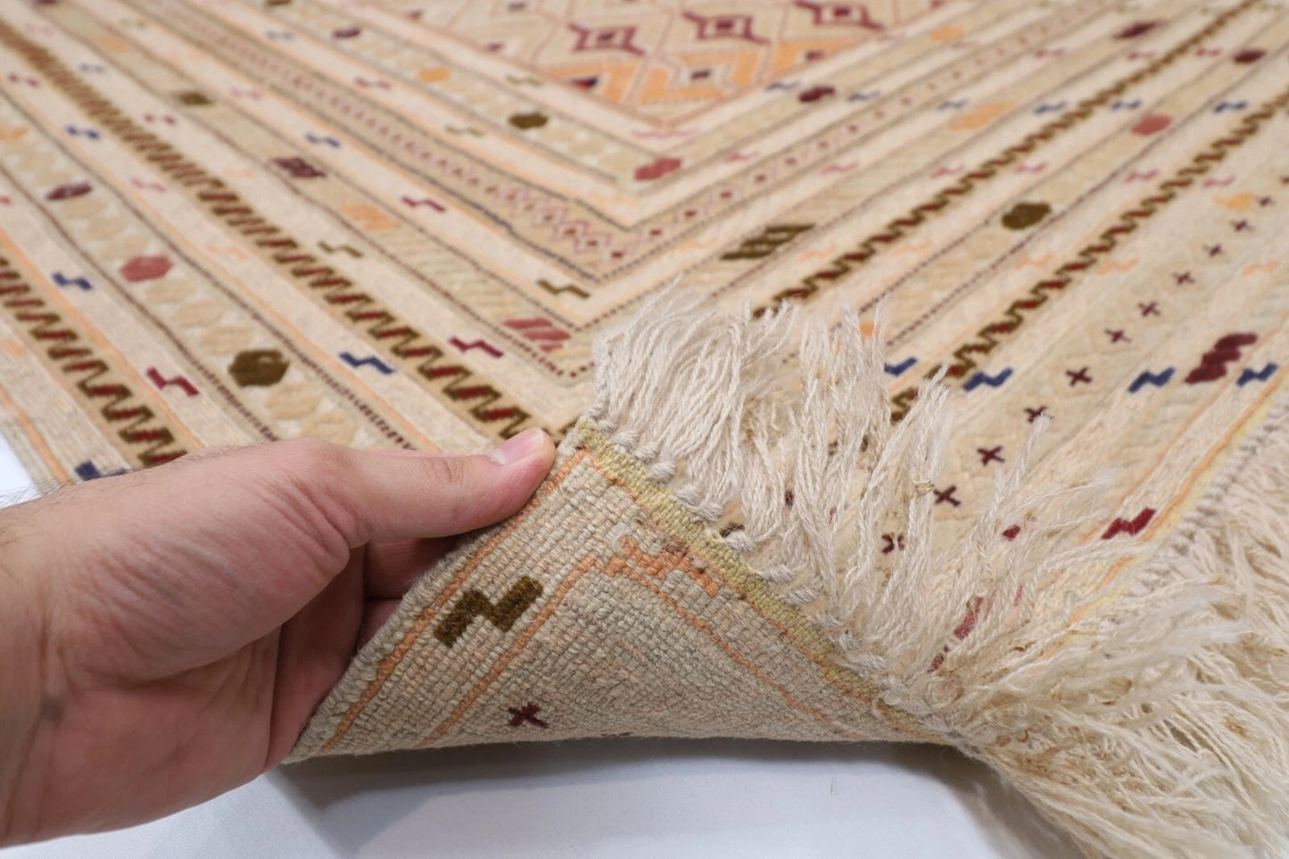 195 x 286 cm | Carpet Kilim Afghan Tribal Hand Knotted Carpet