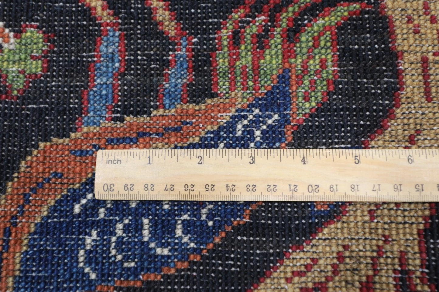 306 x 421 cm | Birds Black Afghan Hand Knotted Carpet