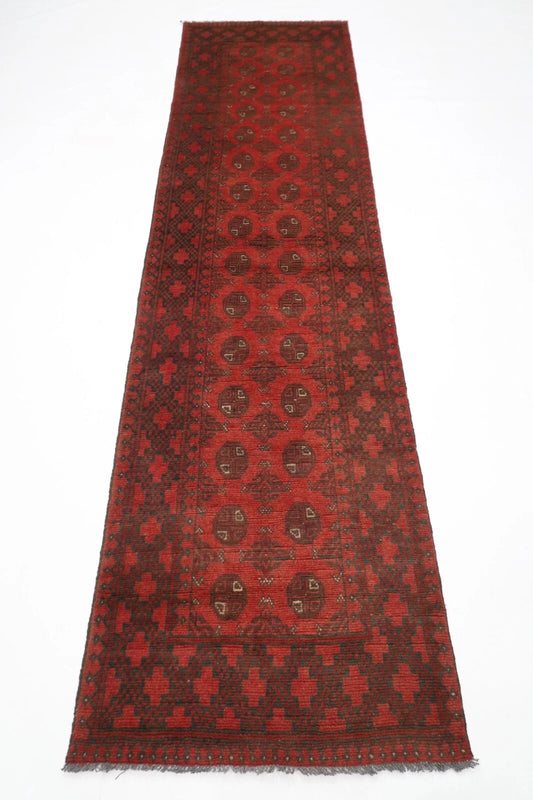 75 x 280 cm | Bokhara Afghan Tribal Hand Knotted Wool Runner