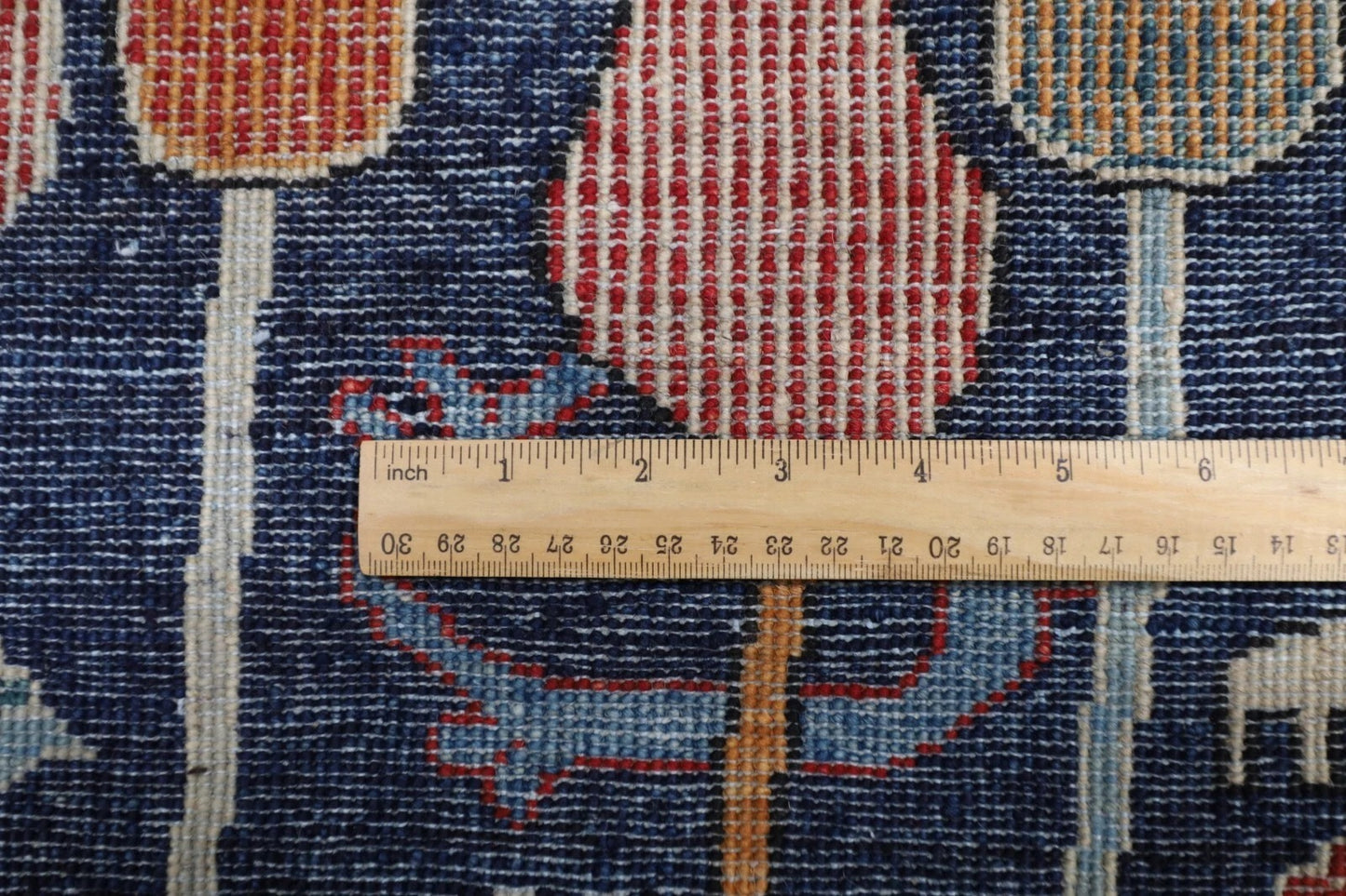 169 x 240 cm | Landscape Afghan Tribal Hand Knotted Veg Dye Wool Carpet