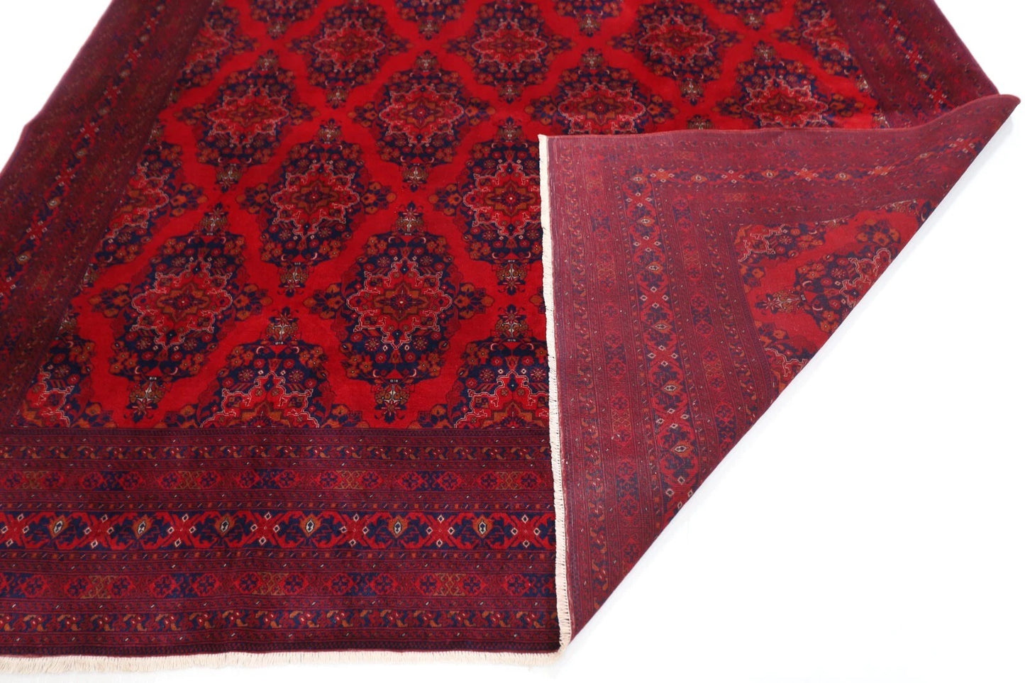 295 x 377 cm | Fine Belgic Afghan Tribal Hand Knotted Carpet