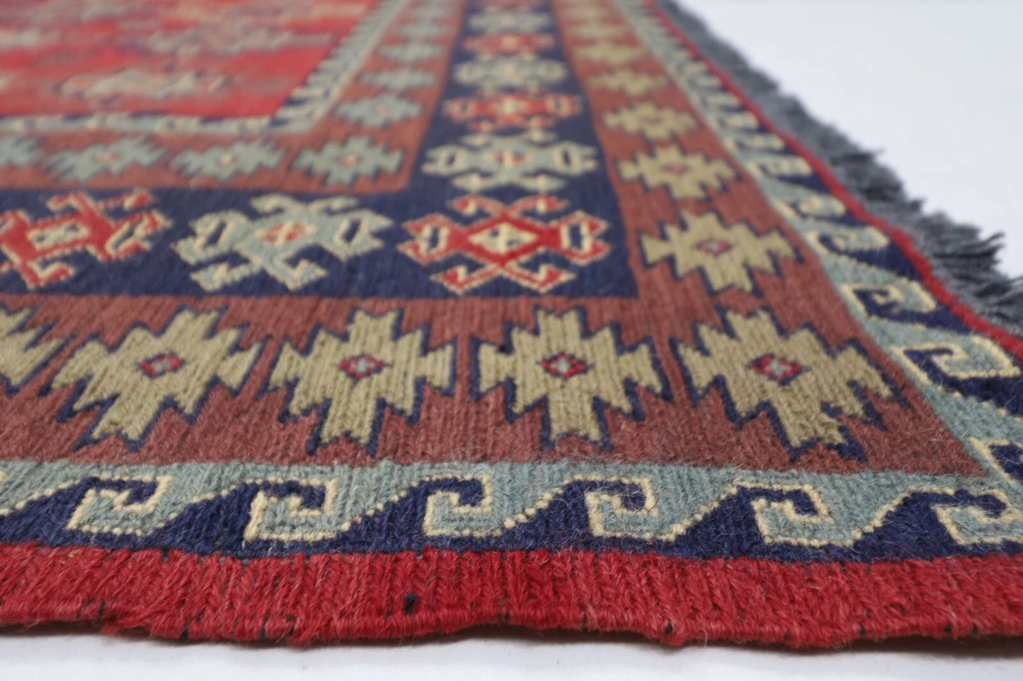 204 x 279 cm | Sumak Afghan Tribal Hand Knotted Kilim